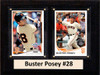 MLB6"X8"Buster Posey San Francisco Giants Two Card Plaque