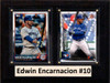 MLB6"X8"Edwin Encarnacion Toronto Blue Jays Two Card Plaque
