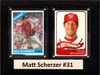 MLB6"X8"Matt Scherzer Washington Nationals Two Card Plaque