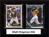 MLB6"x8"Matt Chapman Oakland Athletics Two Card Plaque