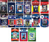 NFL 2021-22 New York Giants 15 Different Licensed Trading Card Team Sets