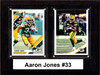 NFL 6"x8" Aaron Jones Green Bay Packers Two Card Plaque