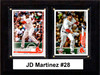 MLB 6"x8" JD Martinez Boston Red Sox Two Card Plaque