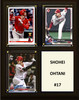 MLB 8"x10" Shohei Ohtani Los Angeles Angles Three Card Plaque