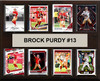 NFL 12"x15" Brock Purdy San Francisco 49ers 8 Card Plaque