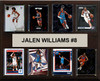 MLB 12"x15" Jalen Williams Oklahoma City Thunder 8 Card Plaque