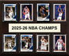 2025-26 NBA New York Knicks Champions 8 Card Plaque