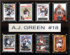 NFL 12"x15" A.J. Green Cincinnati Bengals 8-Card Plaque