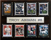 NFL 12"x15" Troy Aikman Dallas Cowboys 8 Card Plaque
