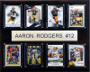 NFL 12"x15" Aaron Rodgers Green Bay Packers 8 Card Plaque