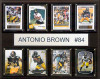 NFL 12"x15" Antonio Brown Pittsburgh Steelers 8-Card Plaque