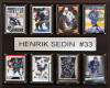 NHL 12"x15" Henrik Sedin Vancouver Canucks 8-Card Plaque