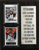 8x10 Payton Manning Two Teams Career Stat Plaque