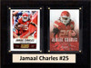 NFL 6"X8" Jamaal Charles Kansas City Chiefs Two Card Plaque