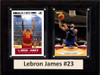 NBA 6"X8" Lebron James Cleveland Cavaliers Two Card Plaque