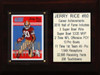 NFL 6"X8" Jerry Rice San Francisco 49ers Career Stat Plaque