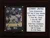 NFL 6"X8" Johnny Unitas Baltimore Colts Career Stat Plaque