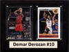 NBA 6"X8" Demar Derozan Toronto Raptors Two Card Plaque