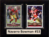 NFL 6"X8" Navarro Bowman San Francisco 49ers Two Card Plaque