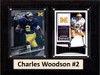 NCAA 6"X8" Charles Woodson Michigan Wolverines Two Card Plaque