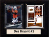 NCAA 6"X8" Dez Bryant Oklahoma State Cowboys Two Card Plaque