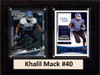 NCAA 6"X8" Khalil Mack Buffalo Bulls Two Card Plaque