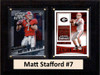 NCAA 6"X8" Matt Stafford Georgia Bulldogs Two Card Plaque