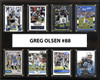 NFL 12"x15" Greg Olsen Carolina Panthers 8-Card Plaque