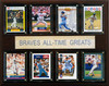 MLB 12"x15" Atlanta Braves All-Time Greats Plaque