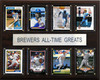 MLB 12"x15" Milwaukee Brewers All-Time Greats Plaque