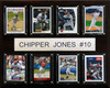 MLB 12"x15" Chipper Jones Atlanta Braves 8 Card Plaque