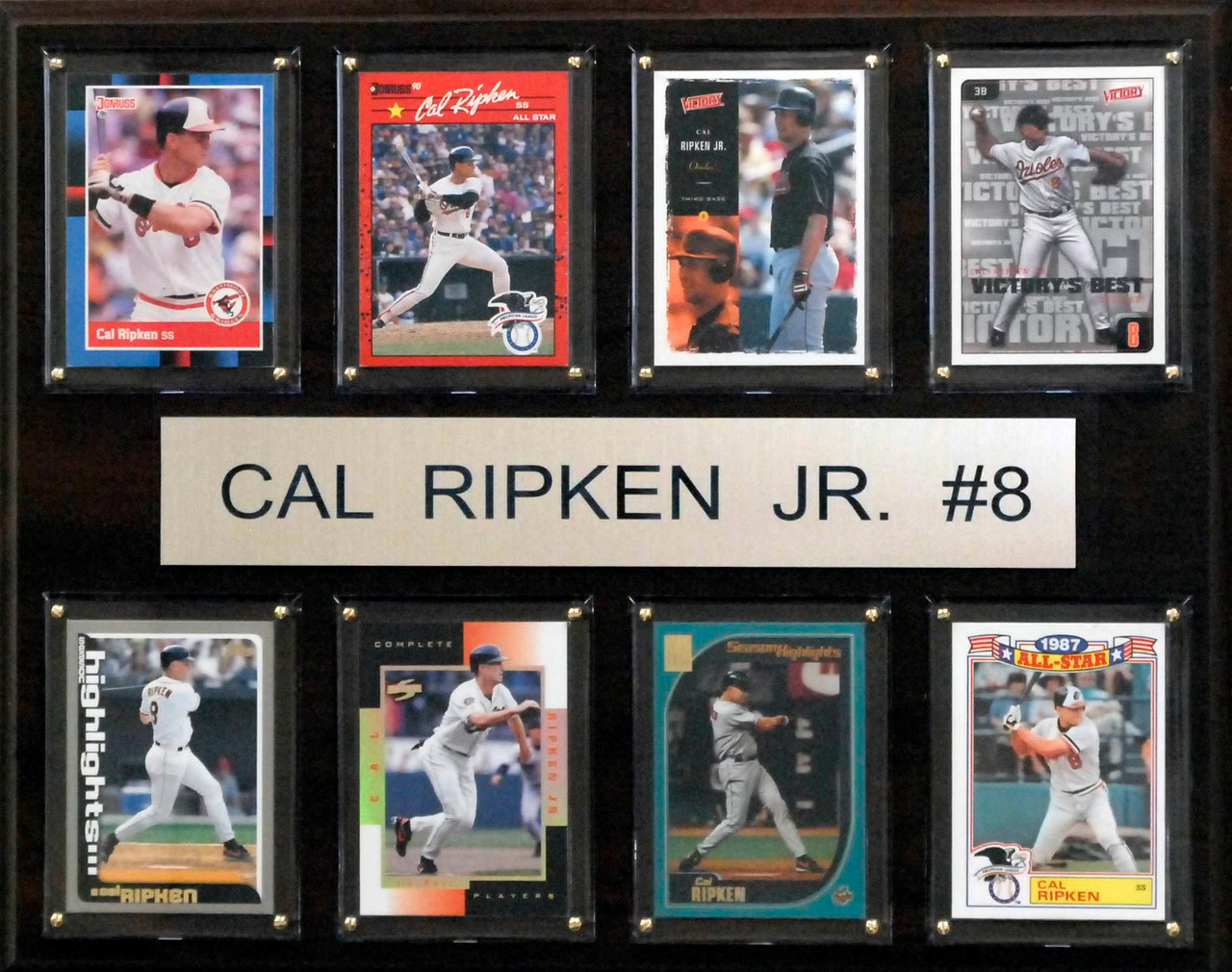 MLB 12"x15" Cal Ripken Jr. Baltimore Orioles 8-Card Plaque