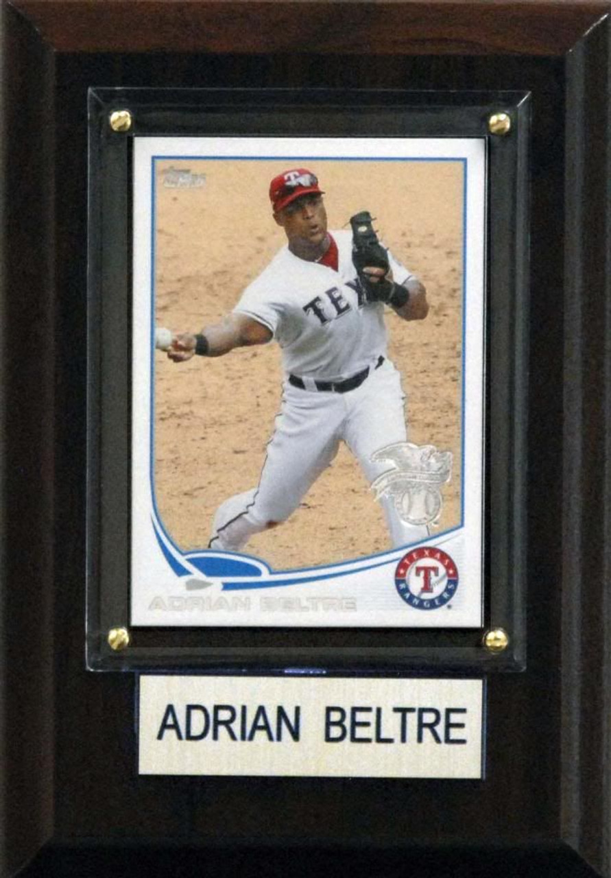 MLB 4"x6" Adrian Beltre Texas Rangers Player Plaque