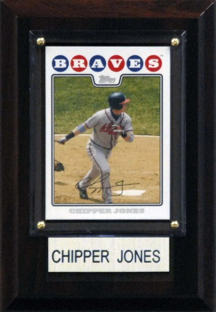 MLB 4"x6" Chipper Jones Atlanta Braves Player Plaque