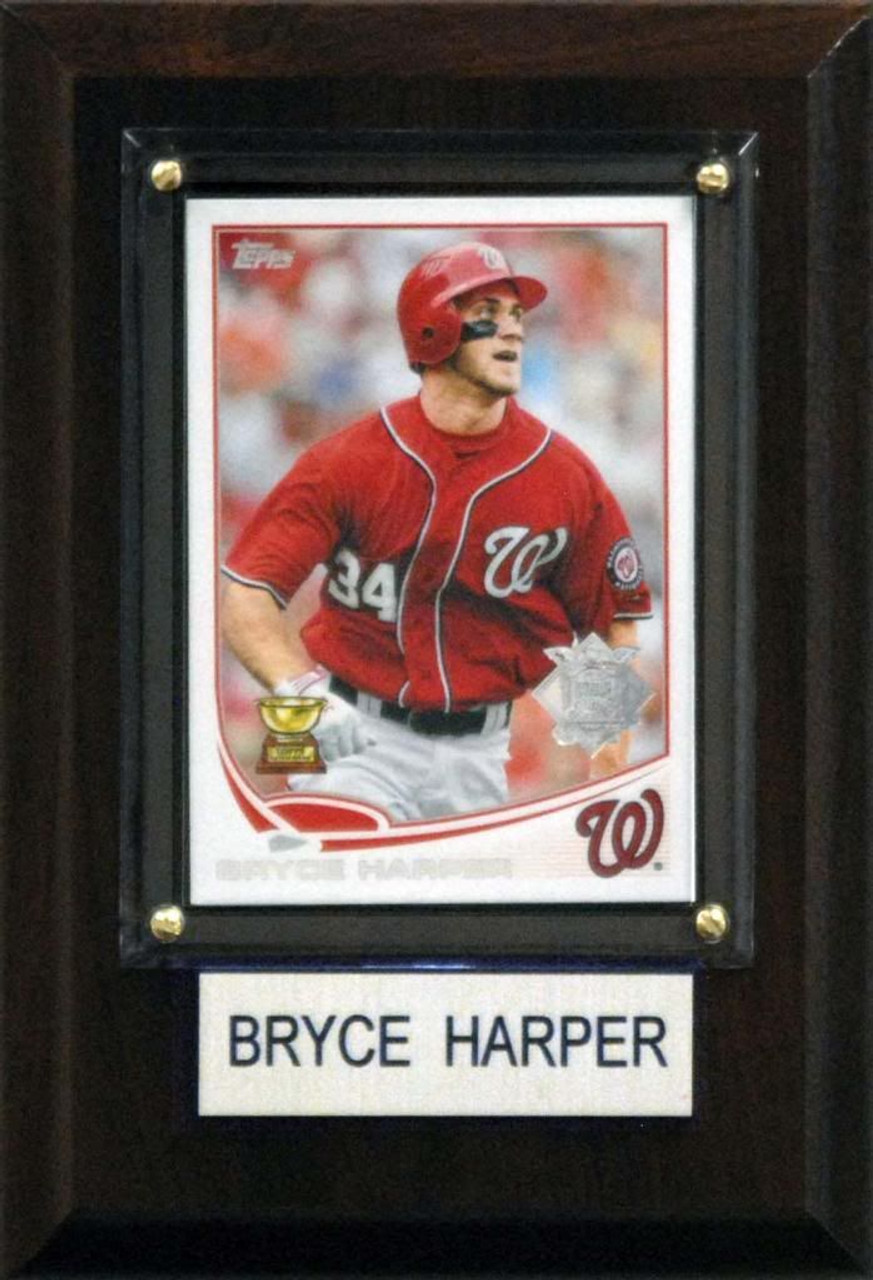 MLB 4"x6" Bryce Harper Washington Nationals Player Plaque
