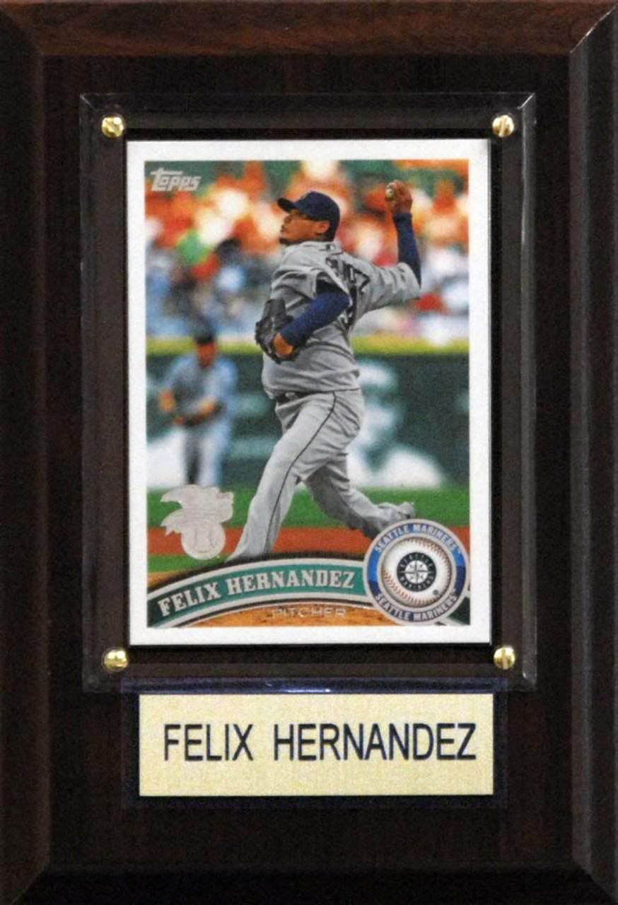 MLB 4"x6" Felix Hernandez Seattle Mariners Player Plaque