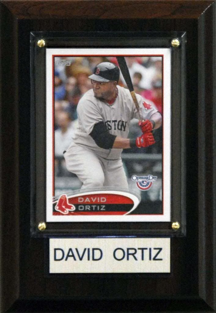 MLB 4"x6" David Ortiz Boston Red Sox Player Plaque