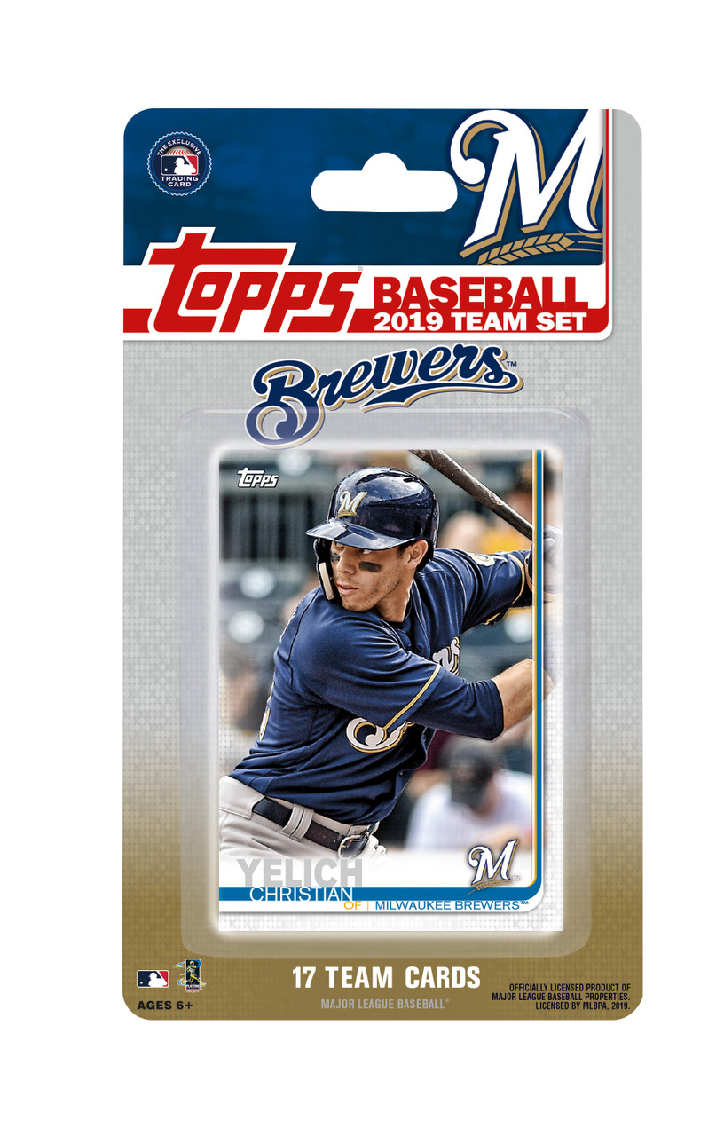 MLB Milwaukee Brewers 2019 Team Set