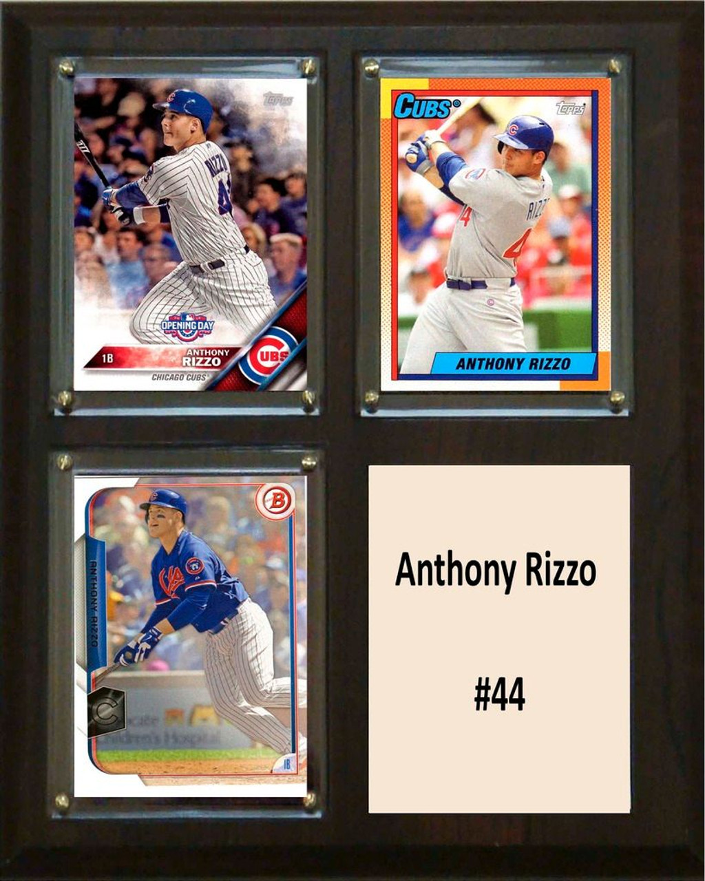 MLB8"x10"Anthony Rizzo Chicago Cubs Three Card Plaque