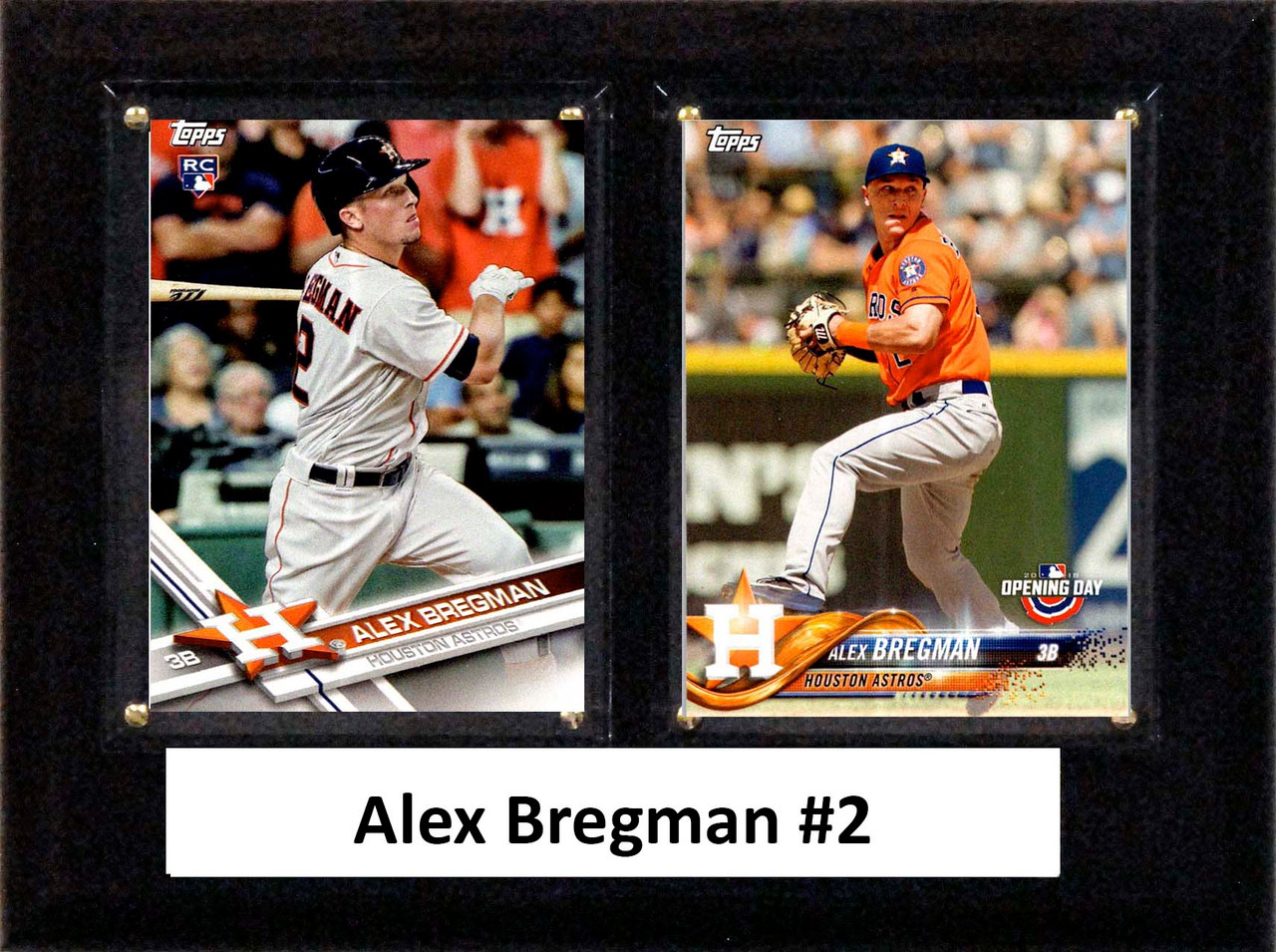 MLB6"x8"Alex Bregman Houston Astros Two Card Plaque