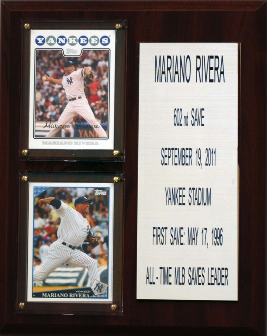 MLB8"X10"Mariano Rivera New York Yankees Career Stat Plaque