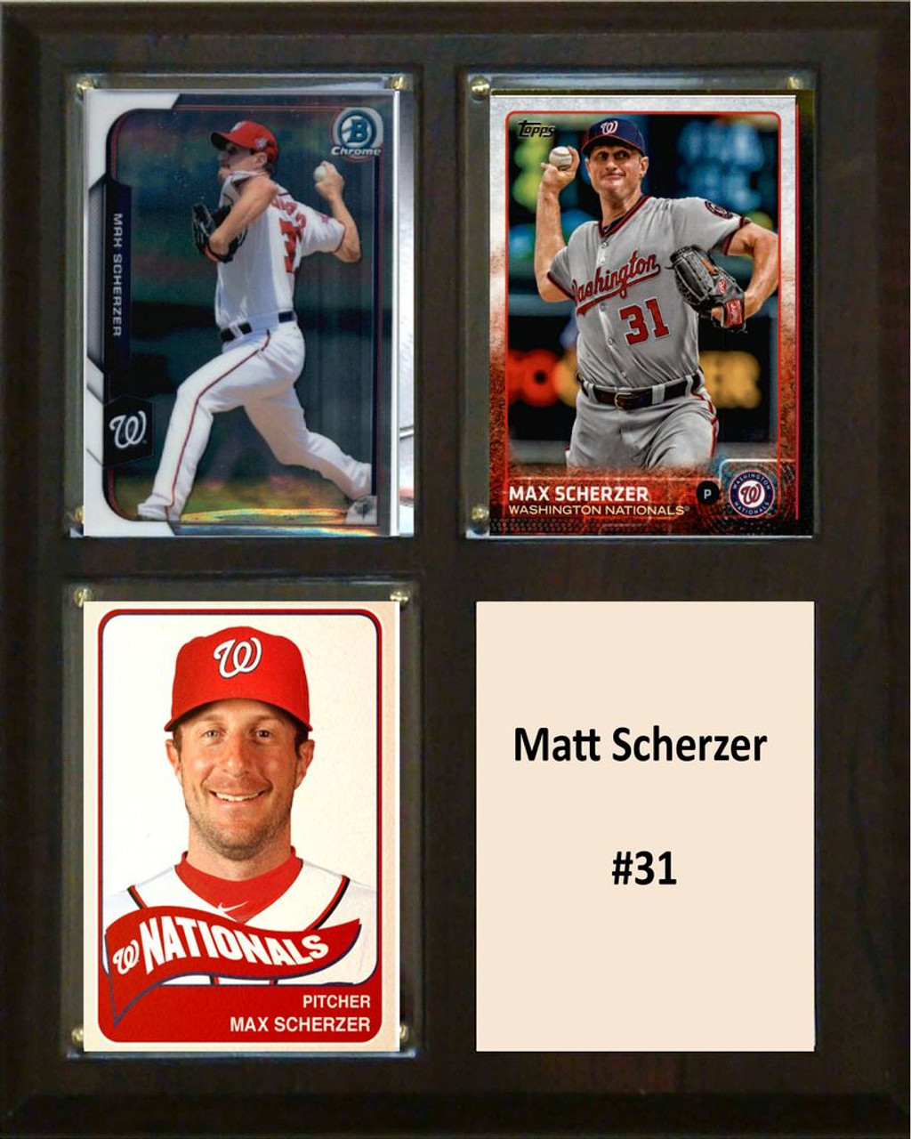 max scherzer nationals baseball card