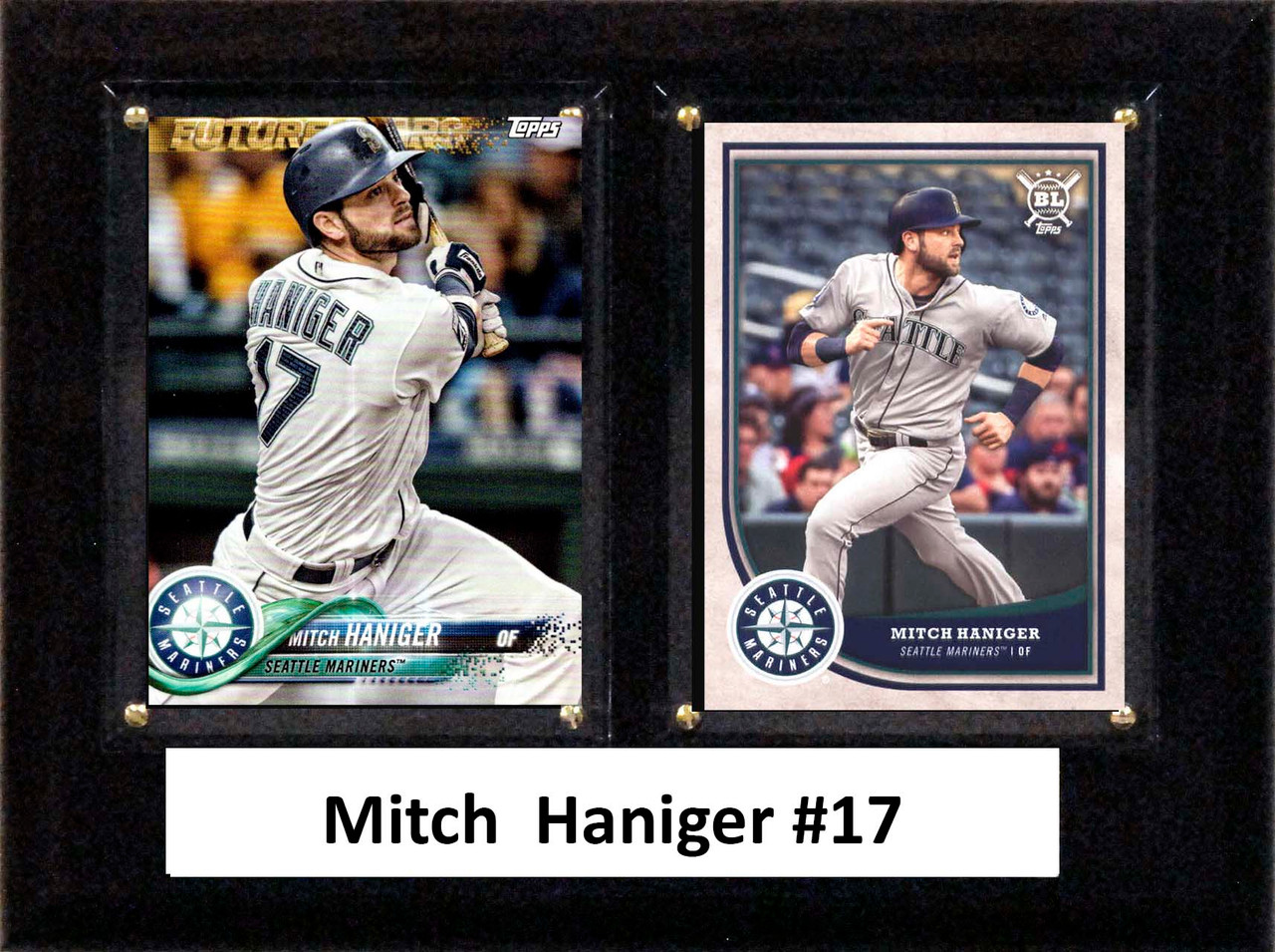 MLB6"x8"Mitchell Haniger Seattle Mariners Two Card Plaque