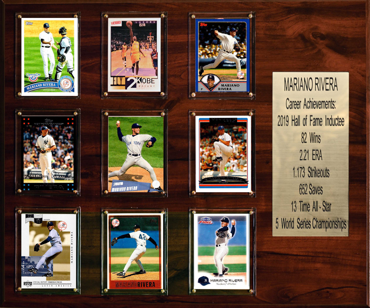 MLB 15"x18" Mariano Rivera New York Yankees Career Stat Plaque