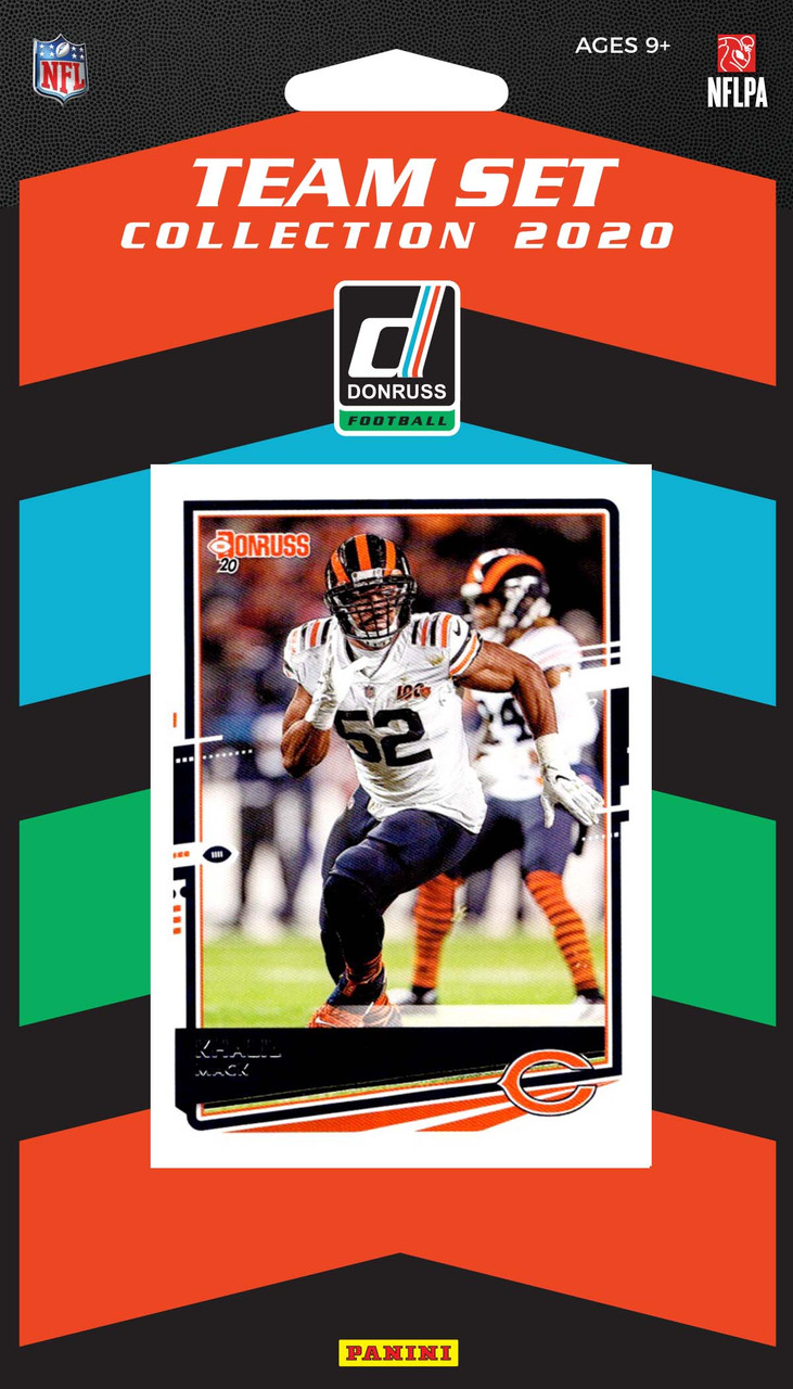 NFL Chicago Bears Licensed2020 Donruss Team Set