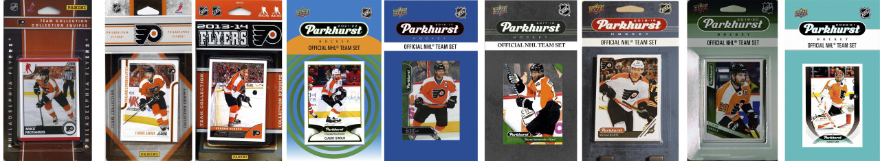 NHL Philadelphia Flyers 8 Different Licensed Trading Card Team Sets