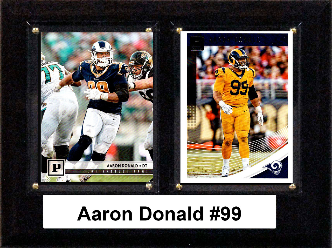 NFL 6"x8" Aaron Donald Los Angeles Rams Two Card Plaque
