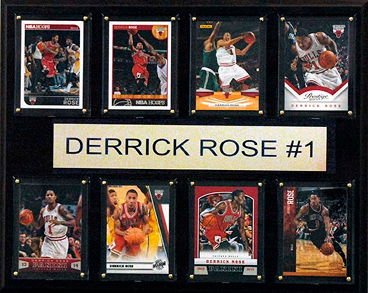 NBA 12"x15" Derrick Rose Chicago Bulls 8-Card Plaque