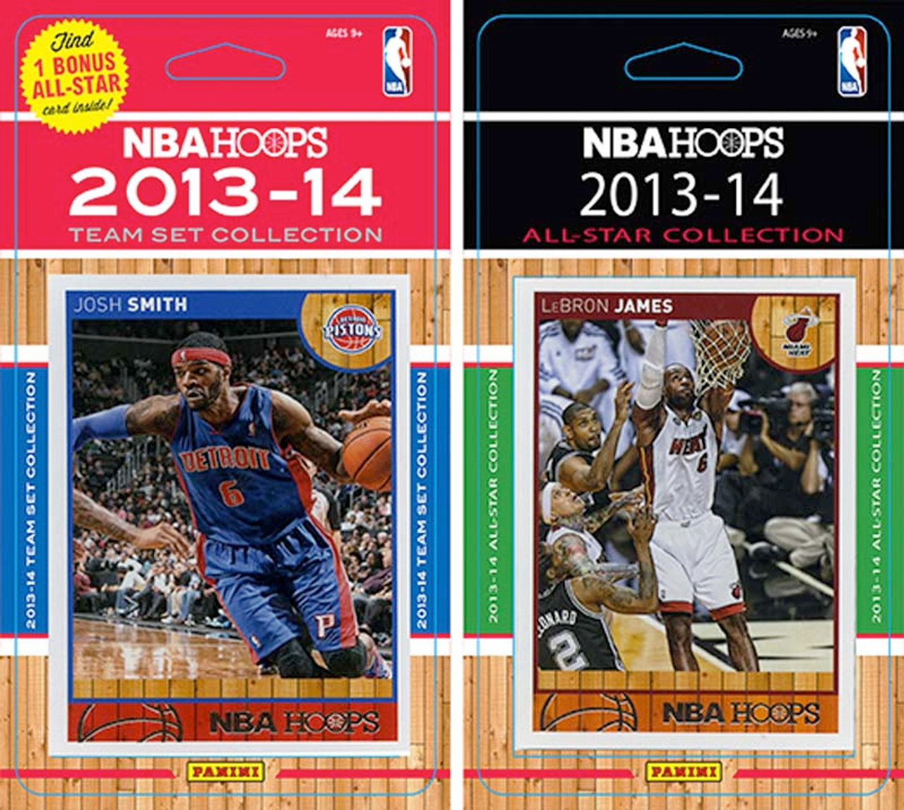 NBA Detroit Pistons Licensed 2013-14 Hoops Team Set Plus 2013-24 Hoops All-Star Set