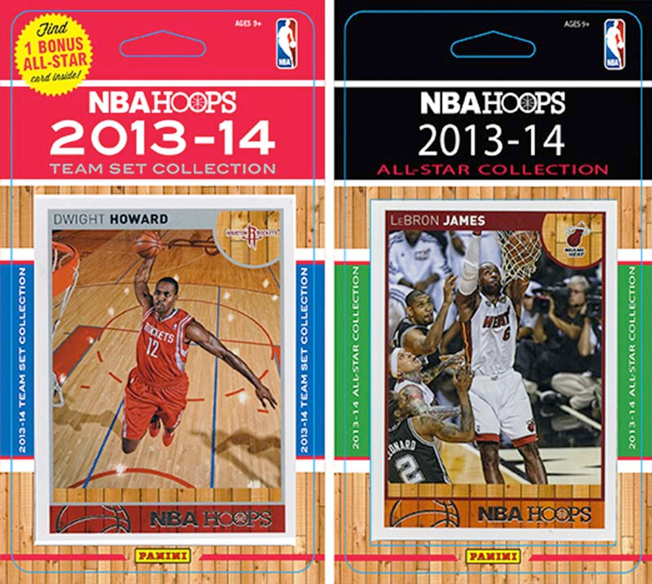 NBA Houston Rockets Licensed 2013-14 Hoops Team Set Plus 2013-24 Hoops All-Star Set